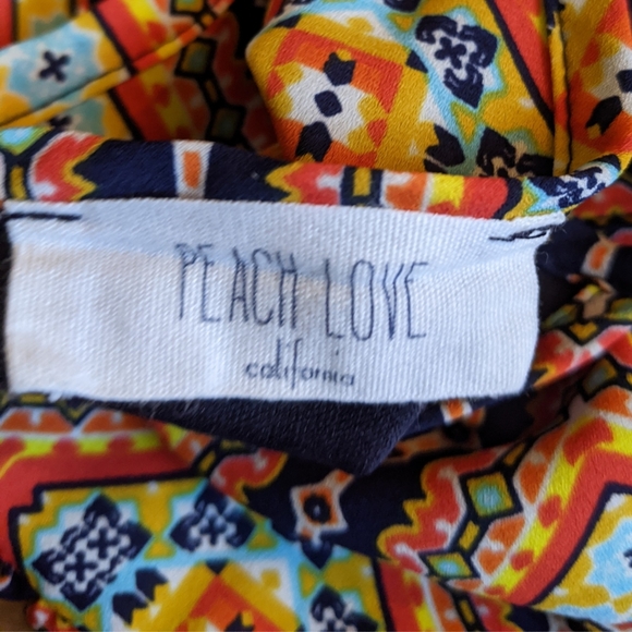 Peach Love California Aztec Pattern Summer Dress - Picture 5 of 6